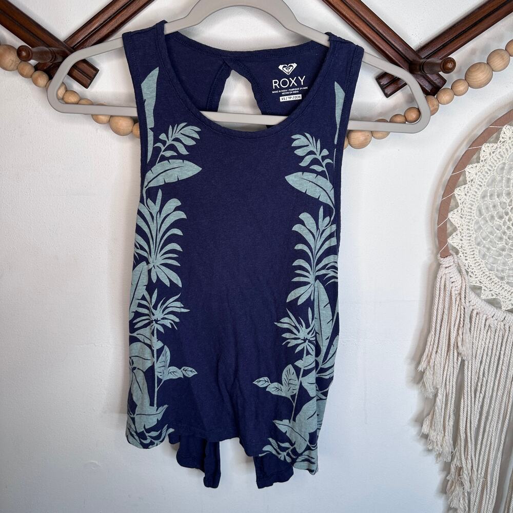 Roxy Navy Blue Open Back Tank